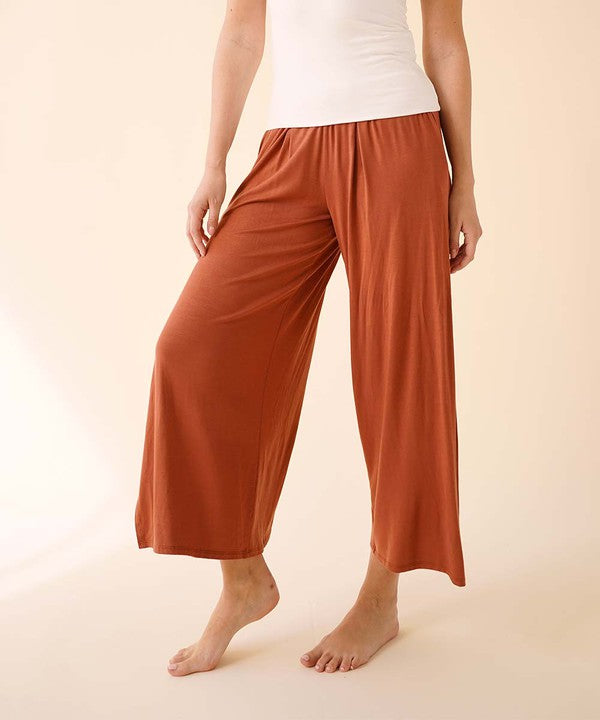 Bamboo Ankle Length Split Pants