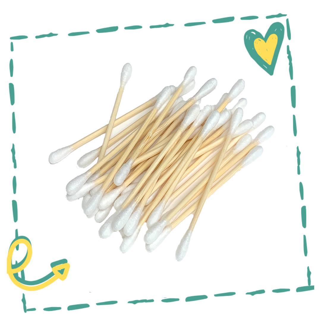 Bamboo Cotton Swabs - Pack of 200