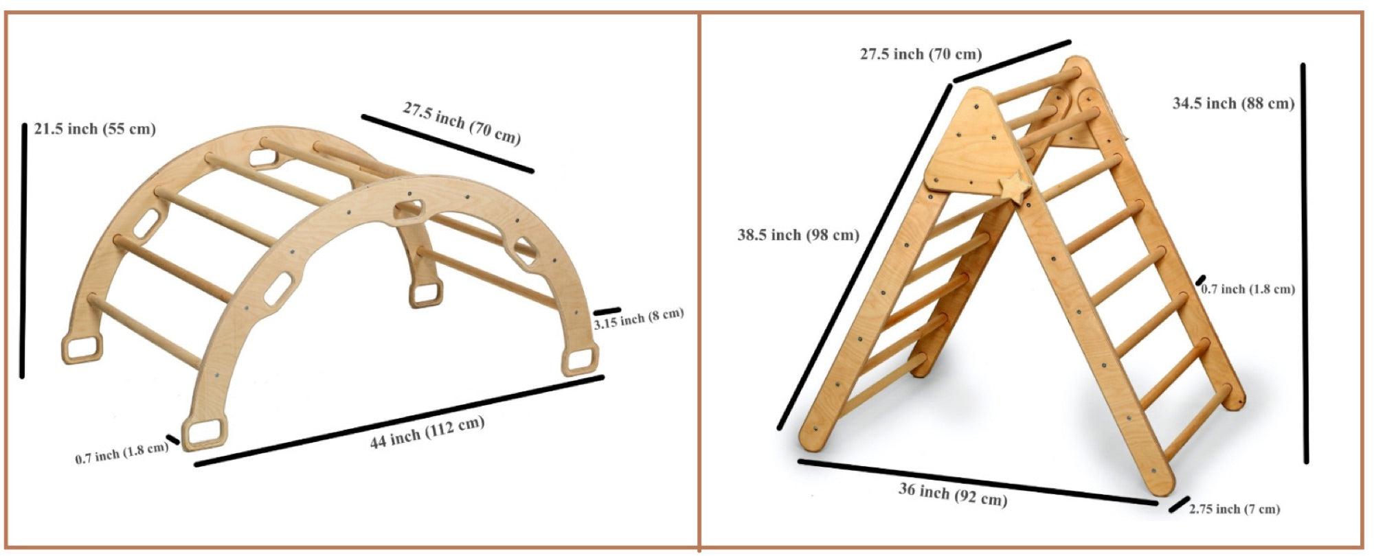3 Piece Montessori Climbing Set