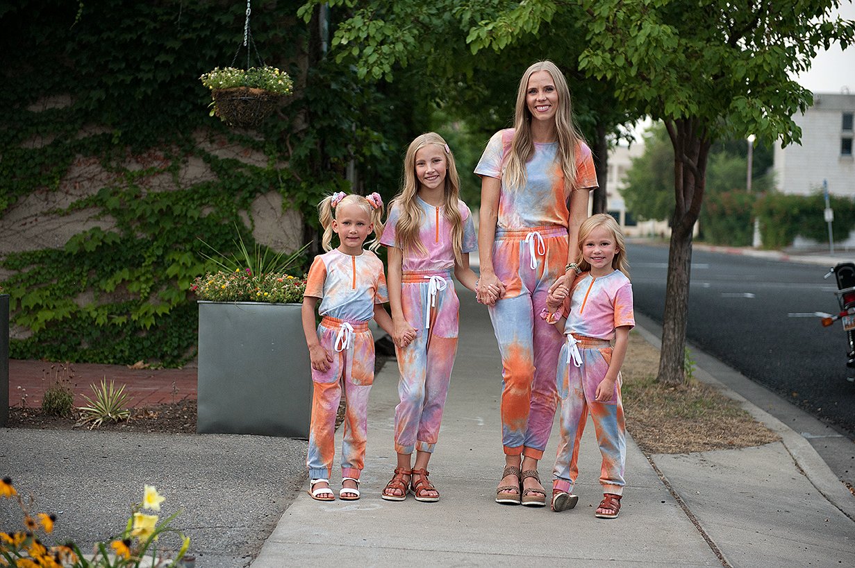 Tie Dye Jumpsuit in Cotton Candy