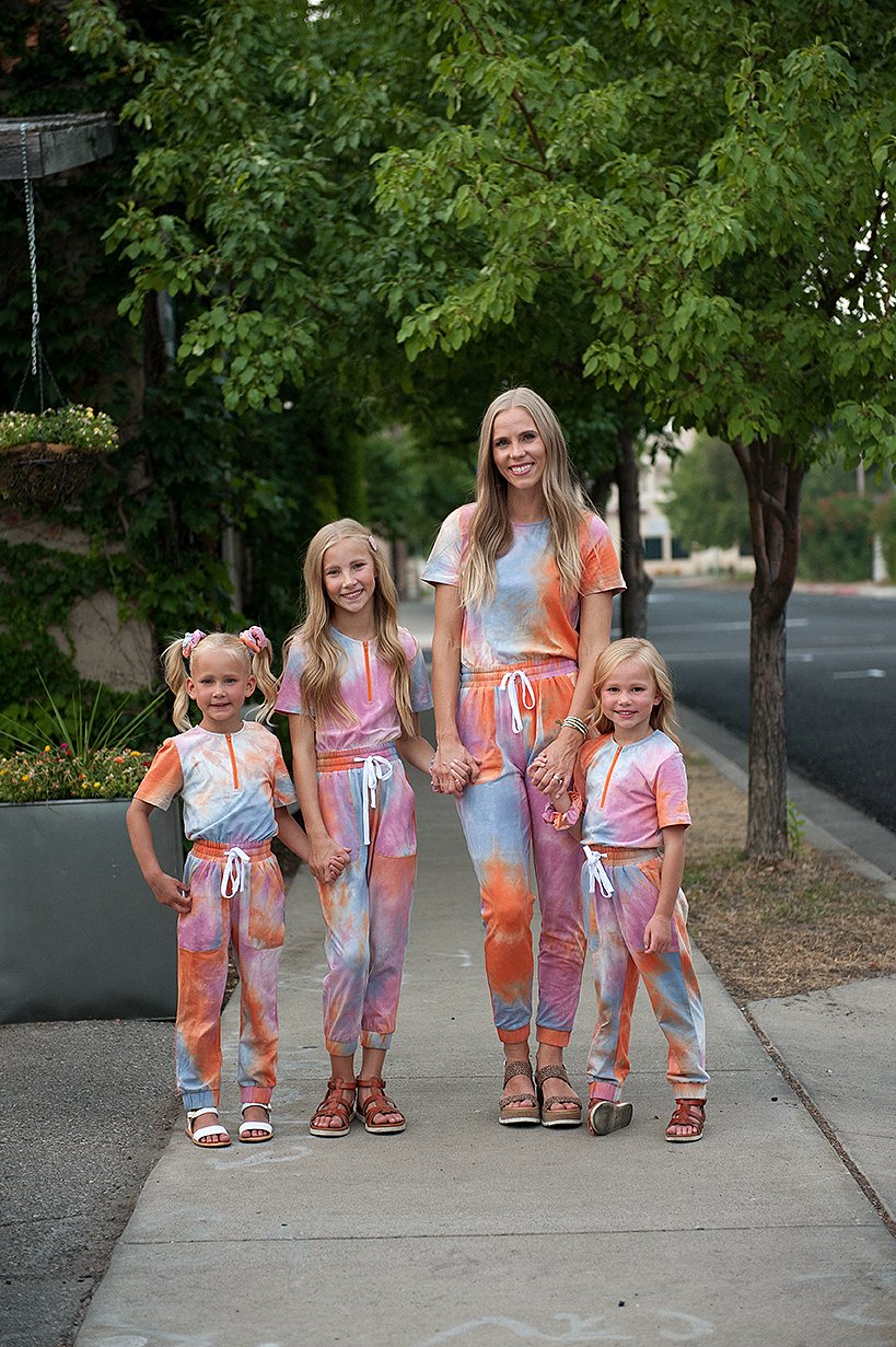Tie Dye Jumpsuit in Cotton Candy