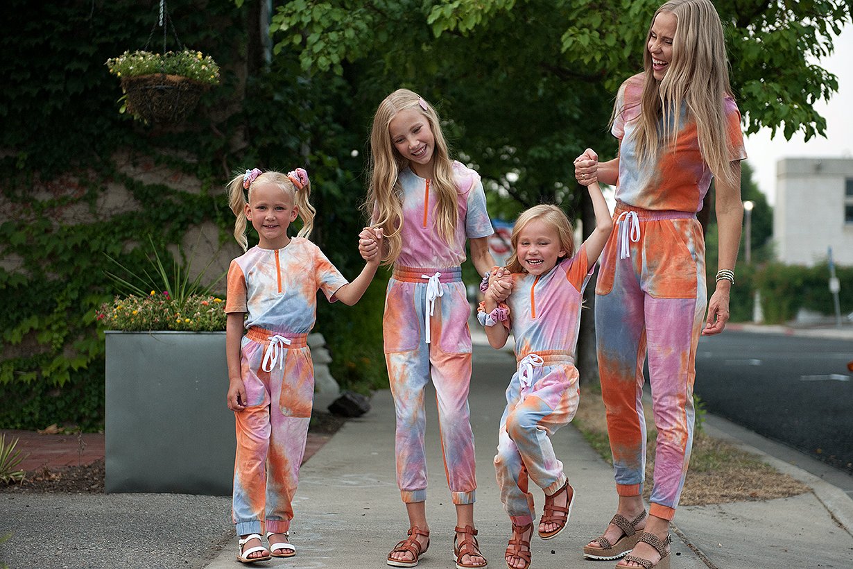 Tie Dye Jumpsuit in Cotton Candy