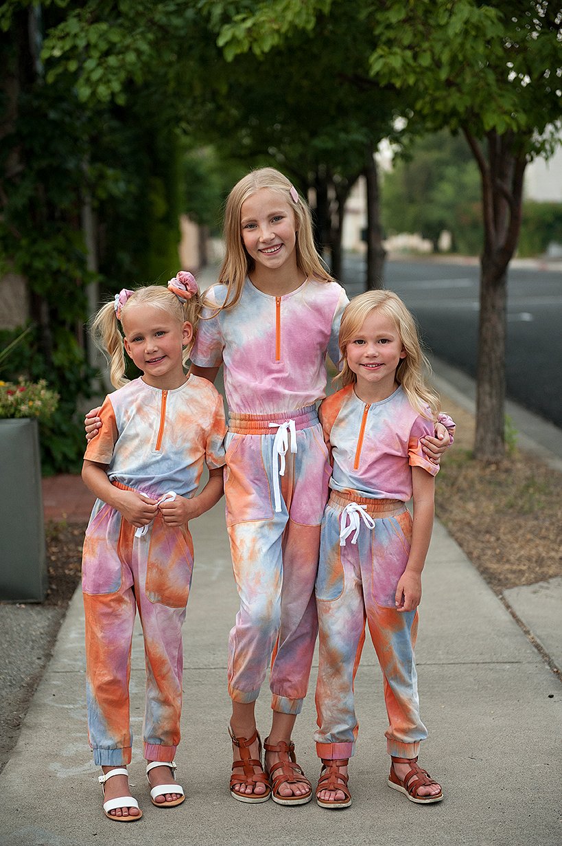 Tie Dye Jumpsuit in Cotton Candy