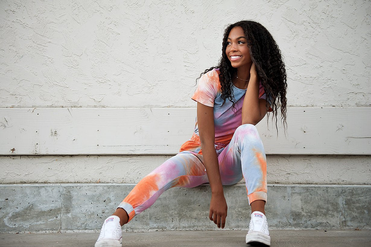 Tie Dye Jumpsuit in Cotton Candy