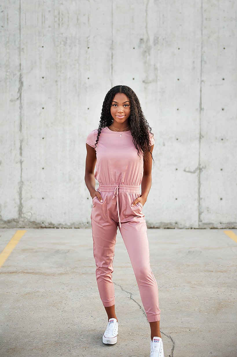 Unity Jumpsuit in Pink Lemonade
