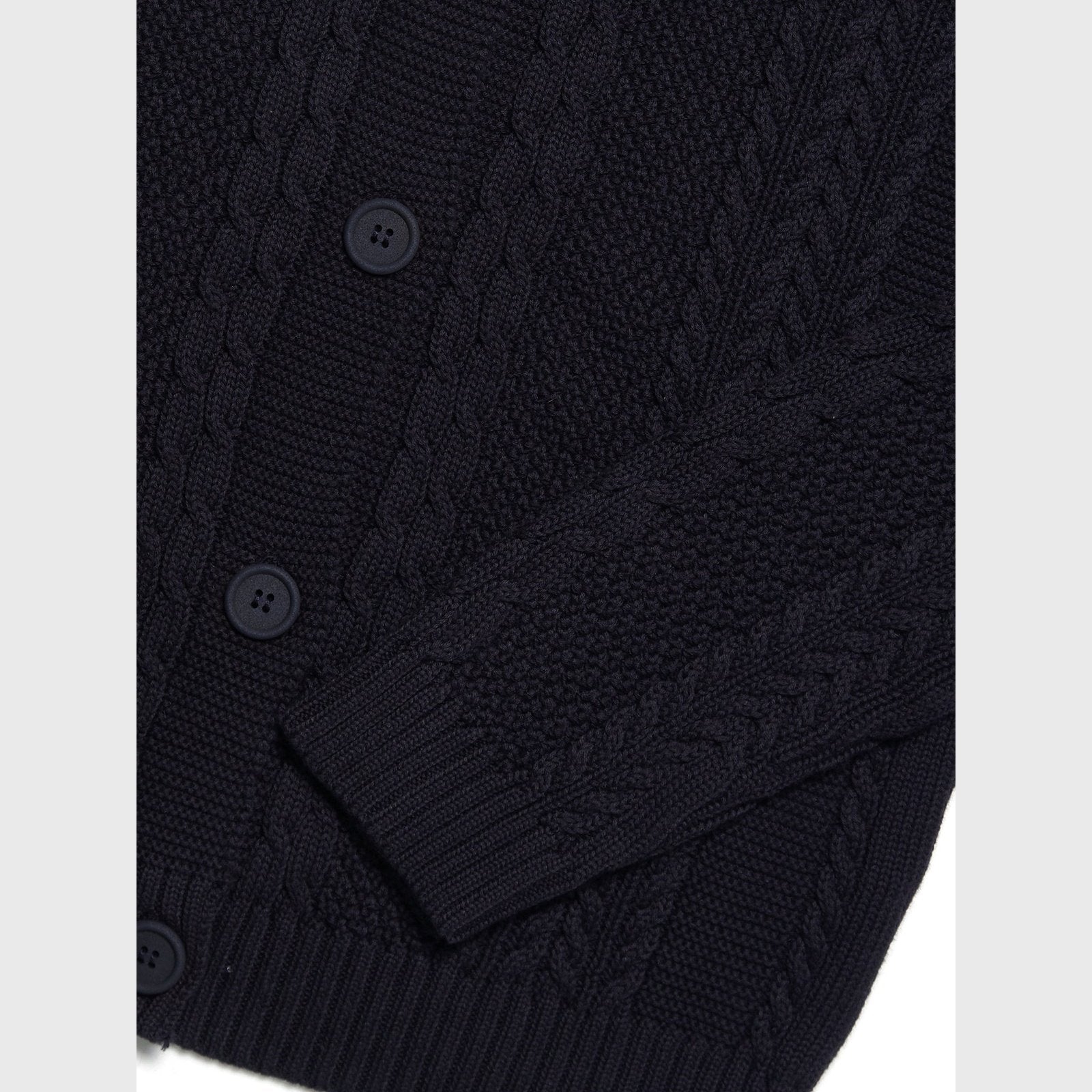 Chunky Button Up Knited Cardigan - Vegan Indulgence