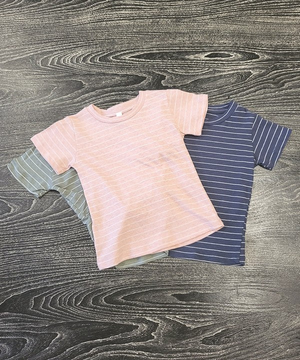 RECYCLED STRIPE KIDS TOP - Vegan Indulgence
