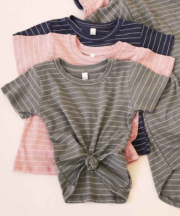 RECYCLED STRIPE KIDS TOP - Vegan Indulgence