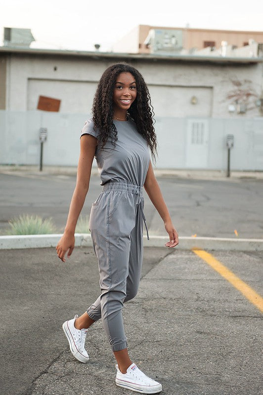 UNITY Jumpsuit in Cement - Vegan Indulgence