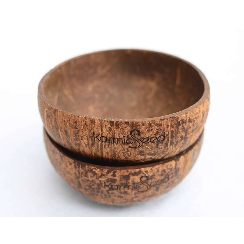 Handmade Coconut Bowls (Set of 4) - Vegan Indulgence