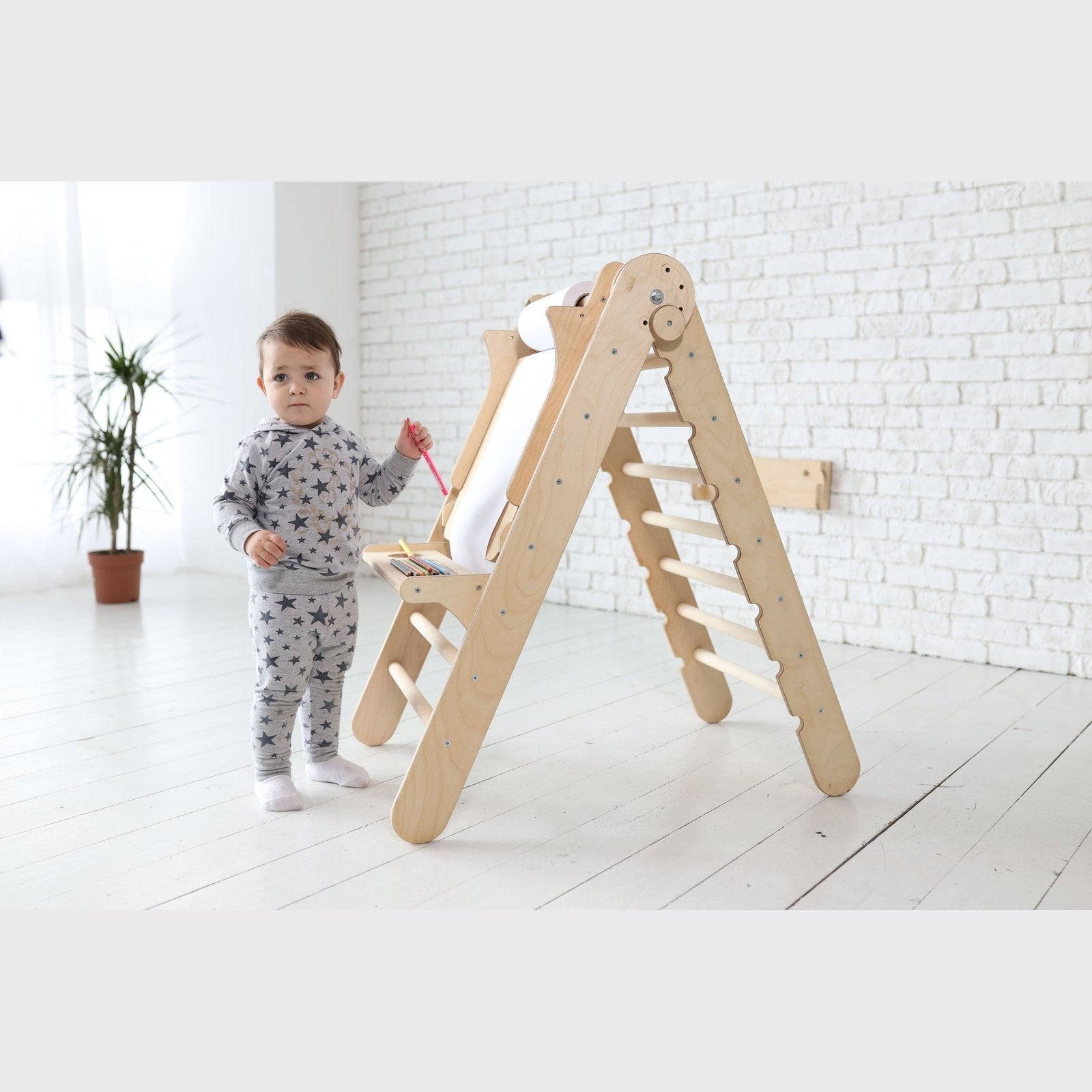 Triangle Ladder with Art Addition – for Toddlers - Vegan Indulgence