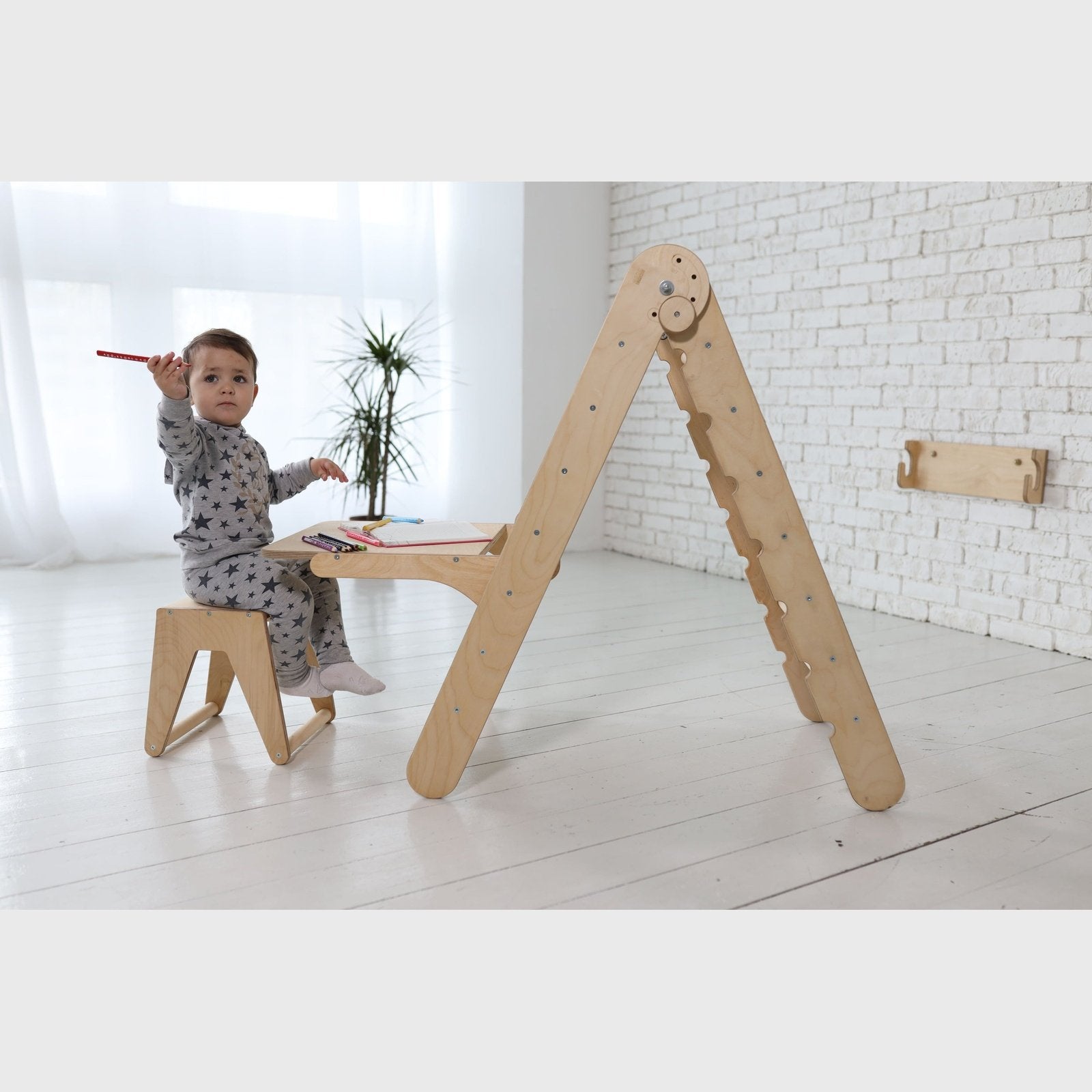 Triangle Ladder with Art Addition – for Toddlers - Vegan Indulgence
