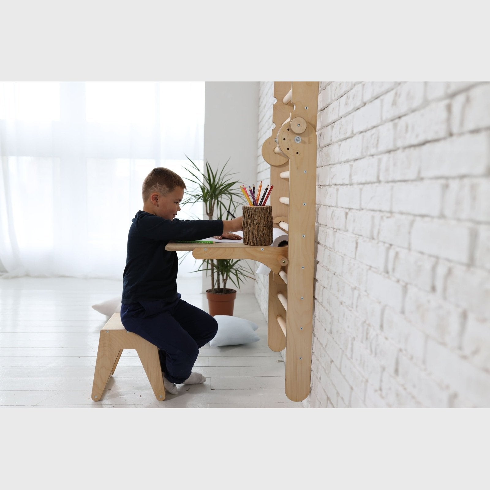 Triangle Ladder with Art Addition – for Toddlers - Vegan Indulgence