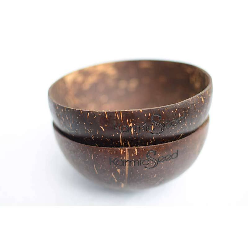 Handmade Coconut Bowls (Set of 4) - Vegan Indulgence