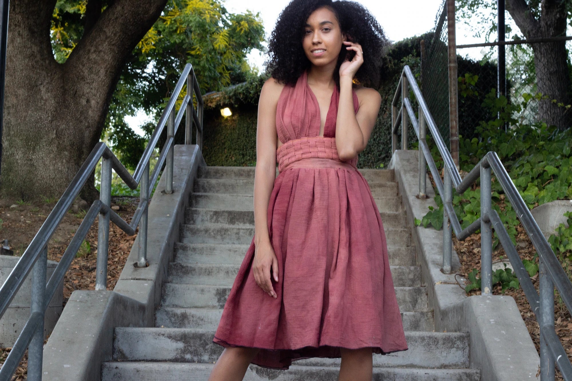 Desert Sand Midi Skirt - Vegan Indulgence