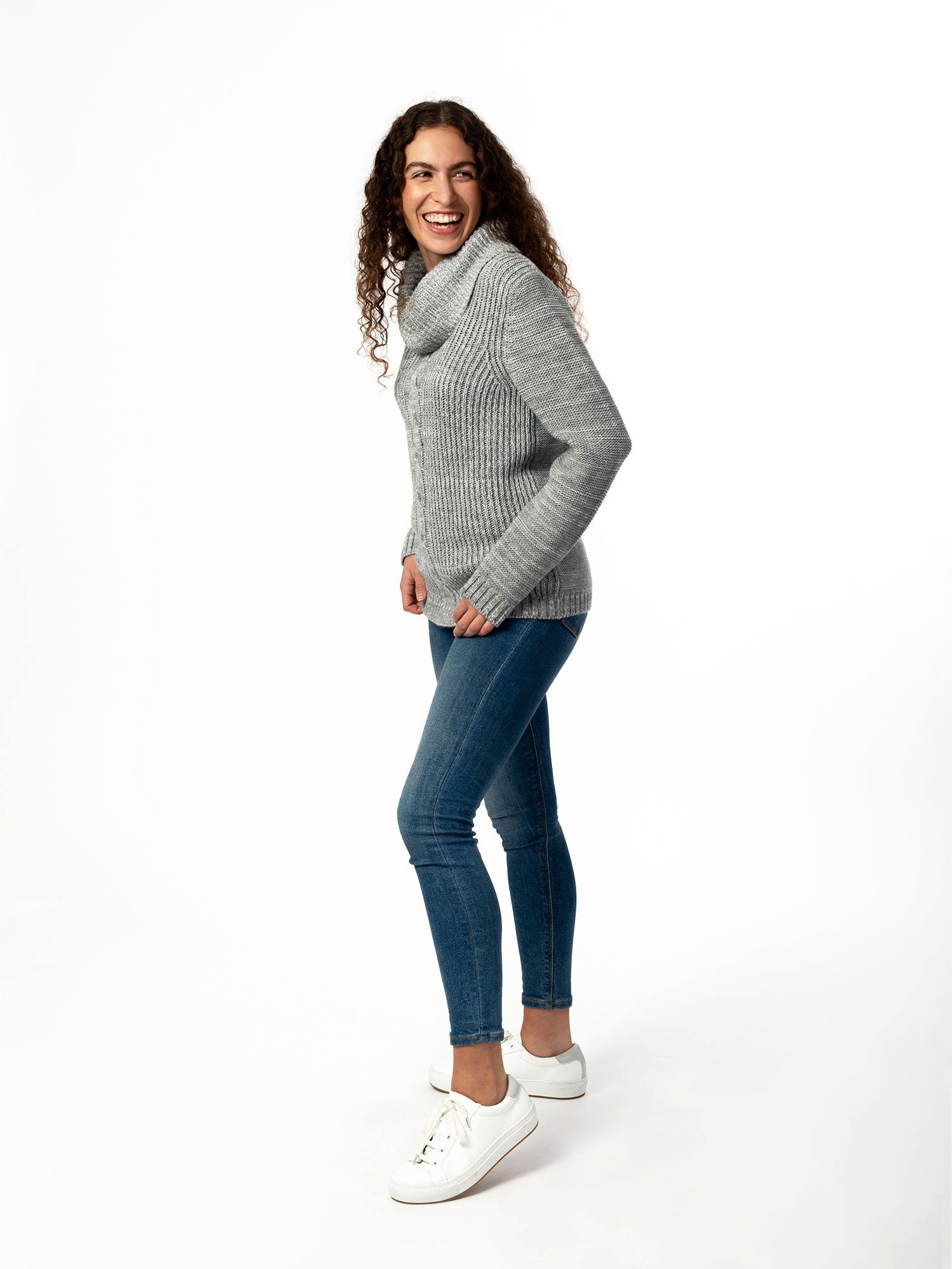 Cable Knit Roll Neck - Vegan Indulgence