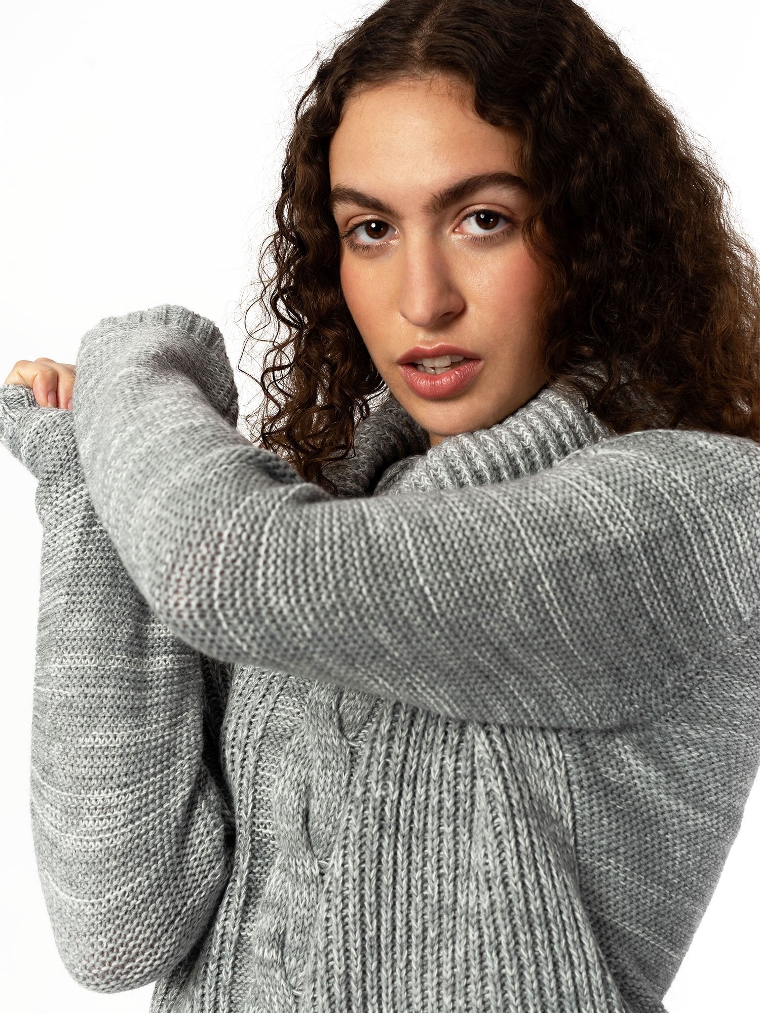 Cable Knit Roll Neck - Vegan Indulgence