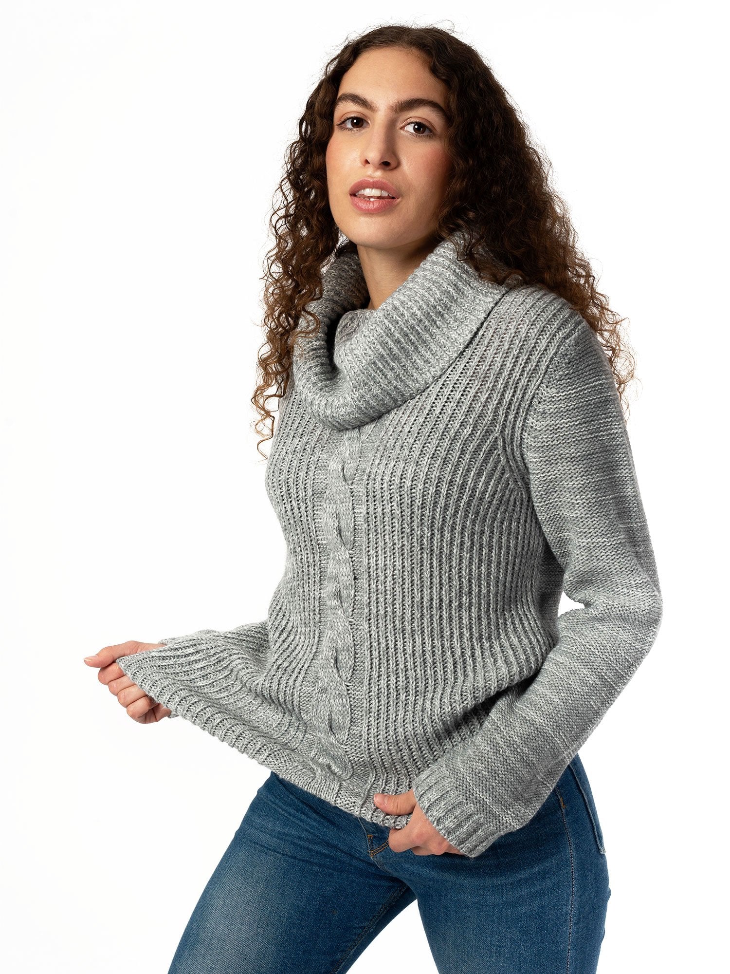 Cable Knit Roll Neck - Vegan Indulgence