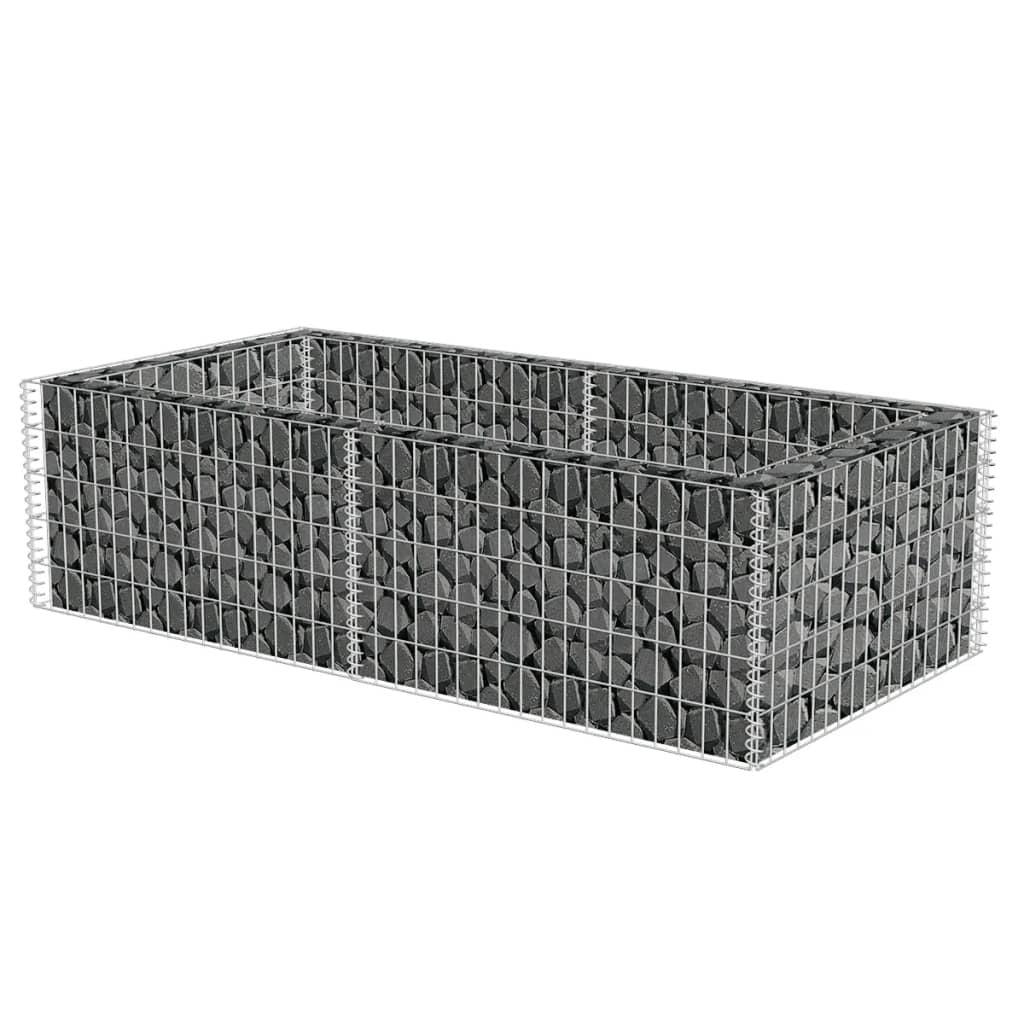 Gabion Planter Galvanized Steel 71"x35.4"x19.7"