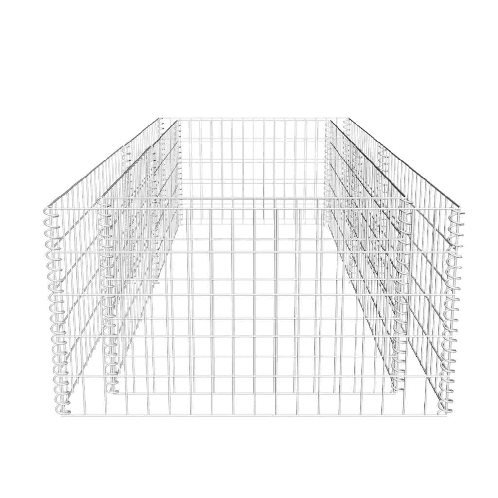 Gabion Planter Galvanized Steel 71"x35.4"x19.7"