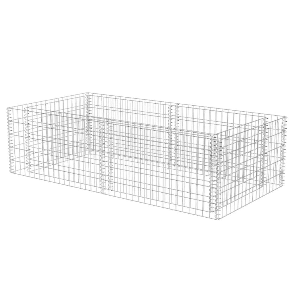 Gabion Planter Galvanized Steel 71"x35.4"x19.7"