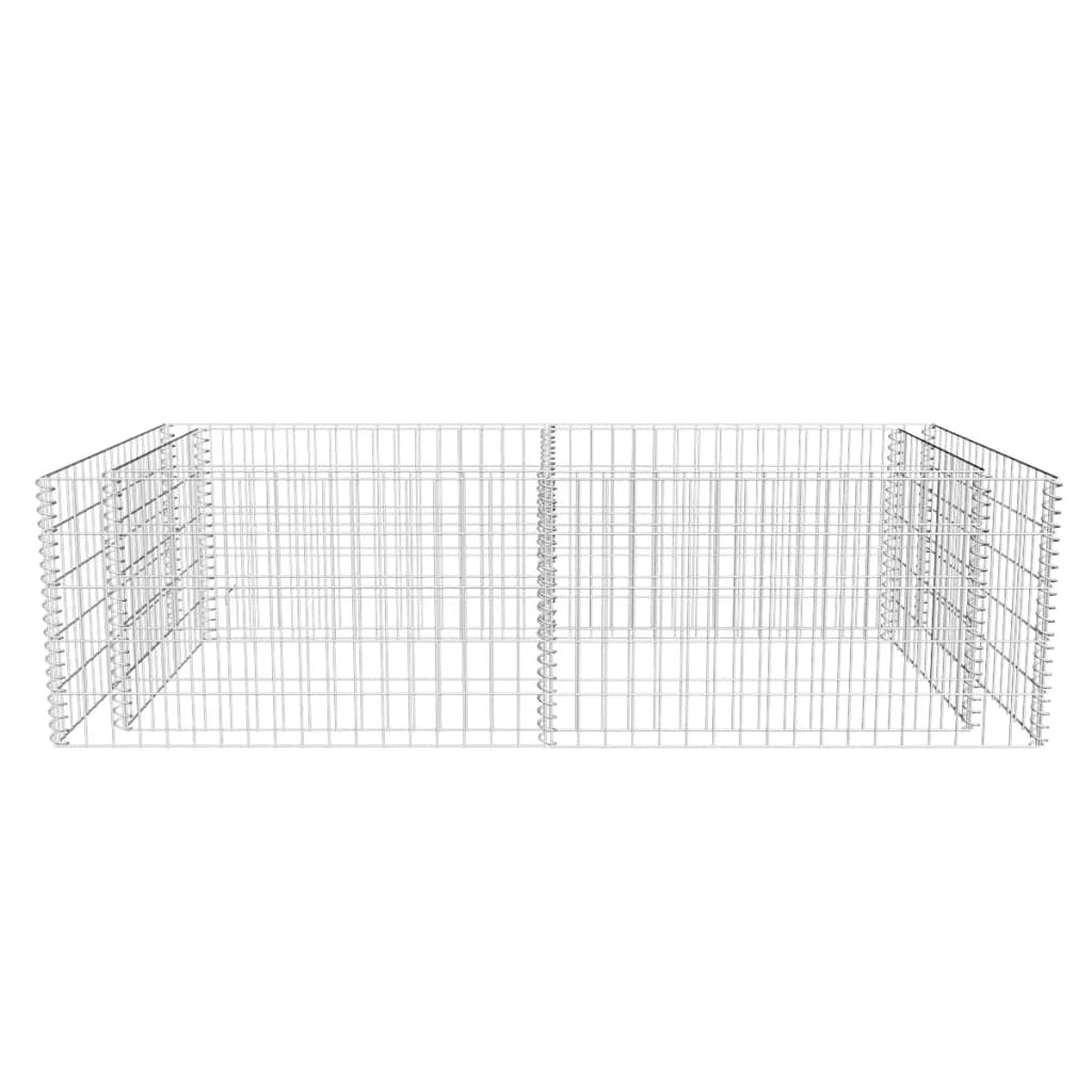 Gabion Planter Galvanized Steel 71"x35.4"x19.7"