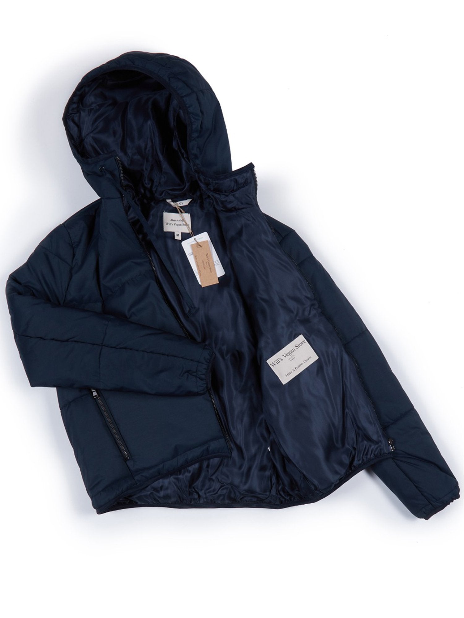 Recycled Hooded Puffer - Vegan Indulgence