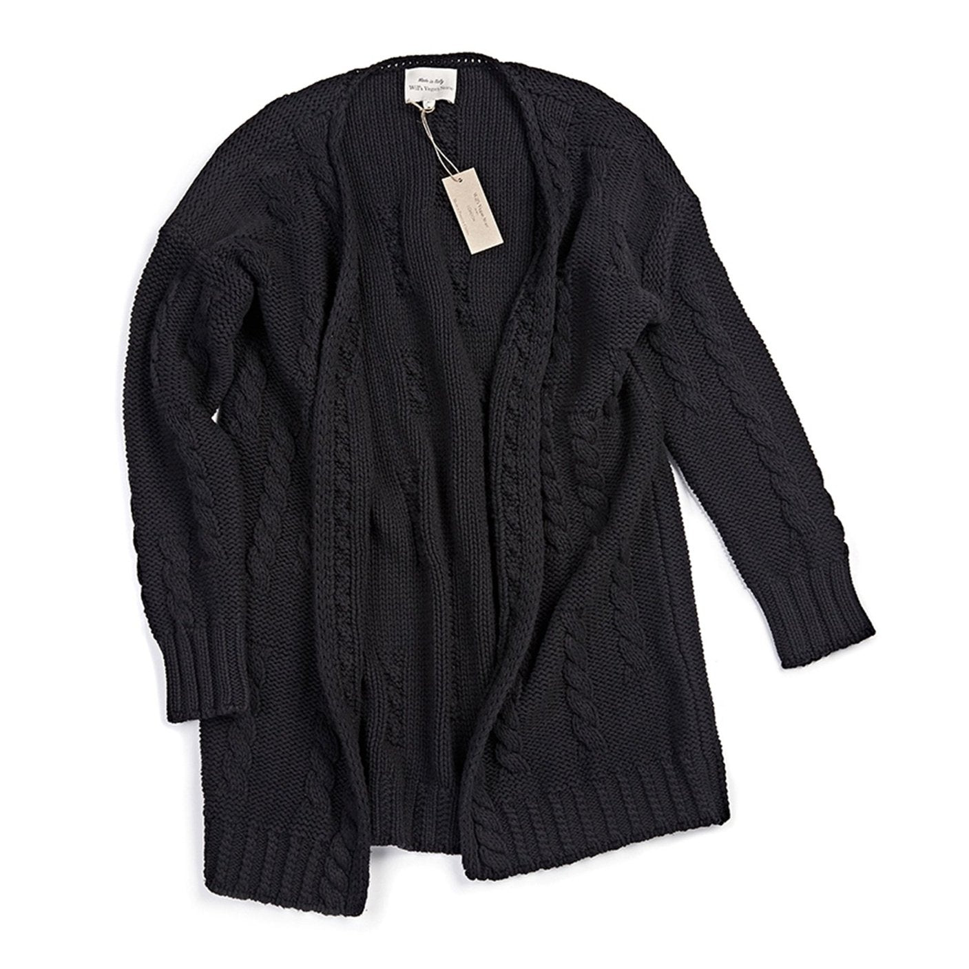Recycled Chunky Knit Cardigan - Vegan Indulgence