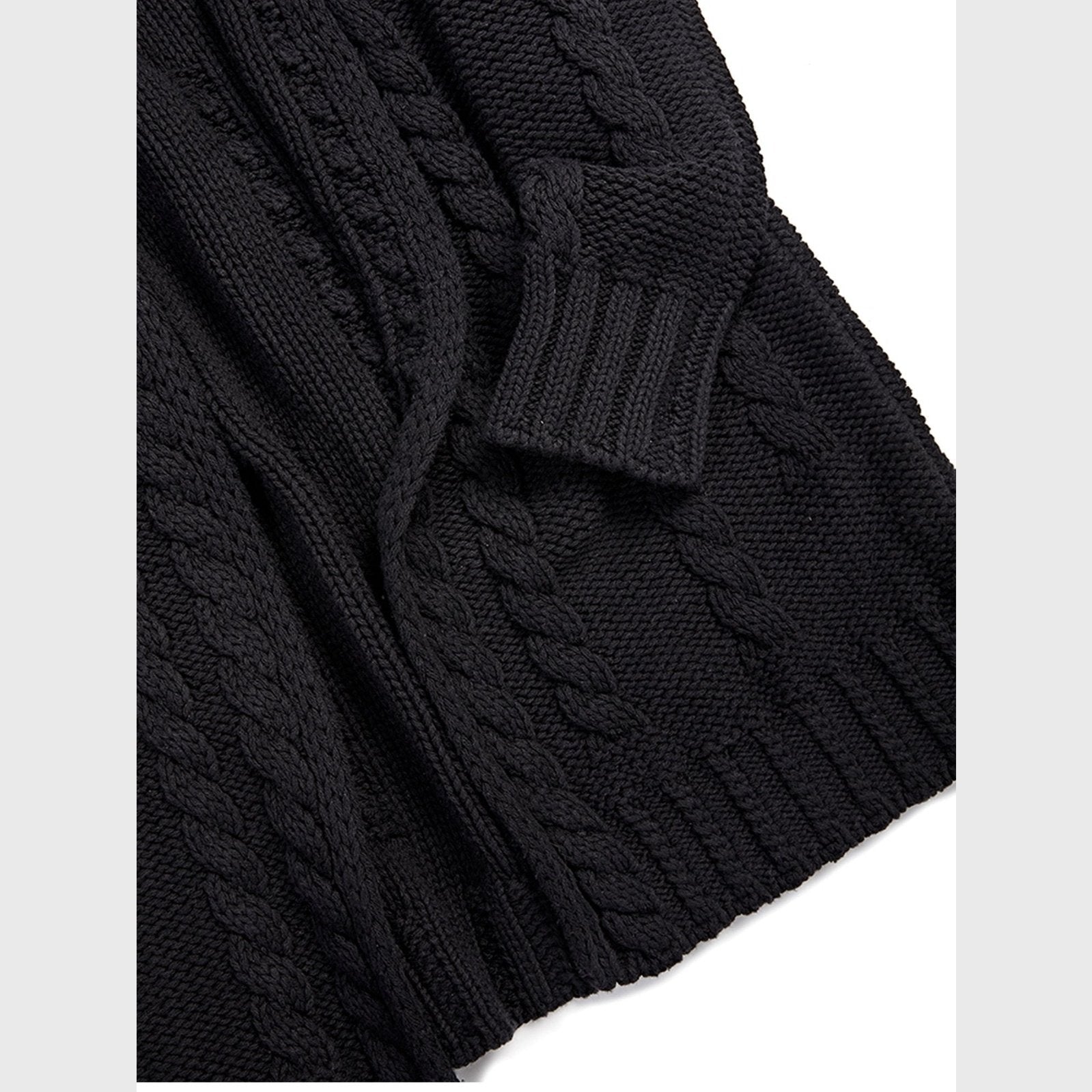 Recycled Chunky Knit Cardigan - Vegan Indulgence