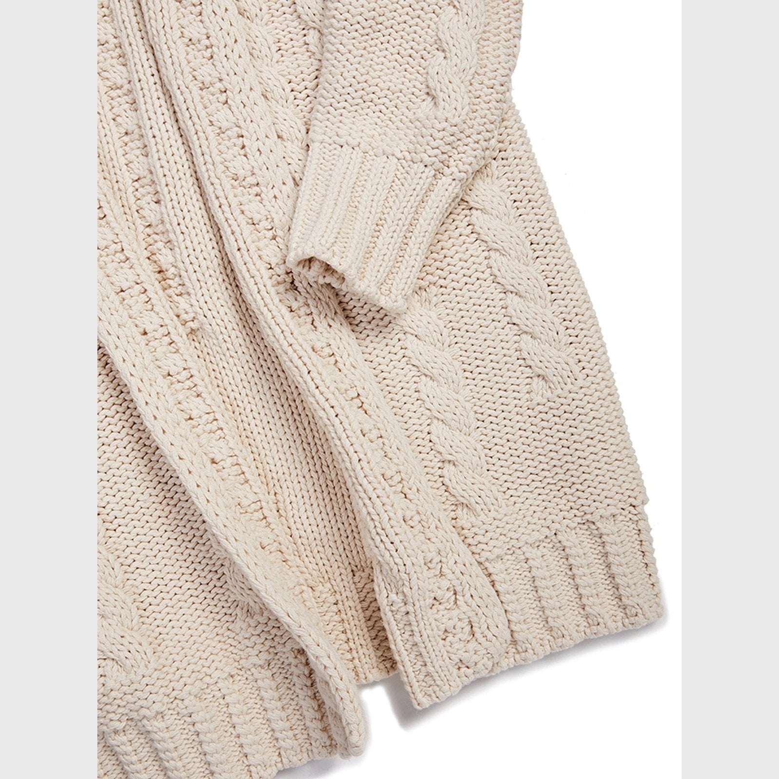 Recycled Chunky Knit Cardigan - Vegan Indulgence