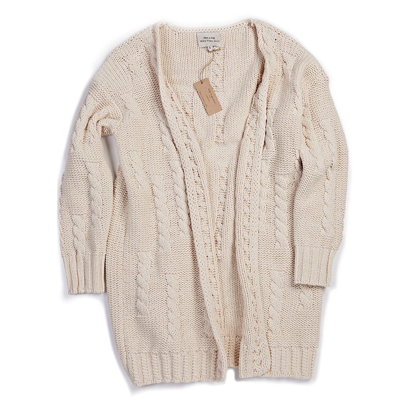 Recycled Chunky Knit Cardigan - Vegan Indulgence