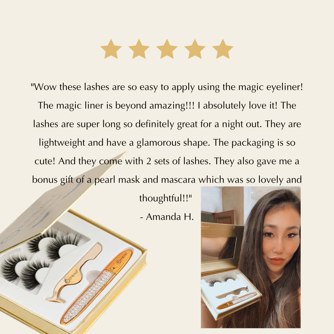 Glue-Free Vegan Natural False Eyelashes Kit