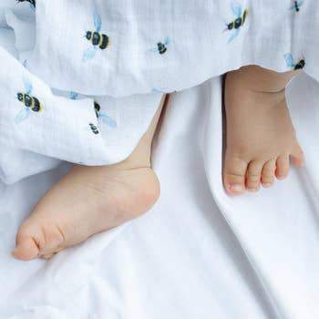 Organic Swaddle Set  - Busy Bees (Bee + Hive)