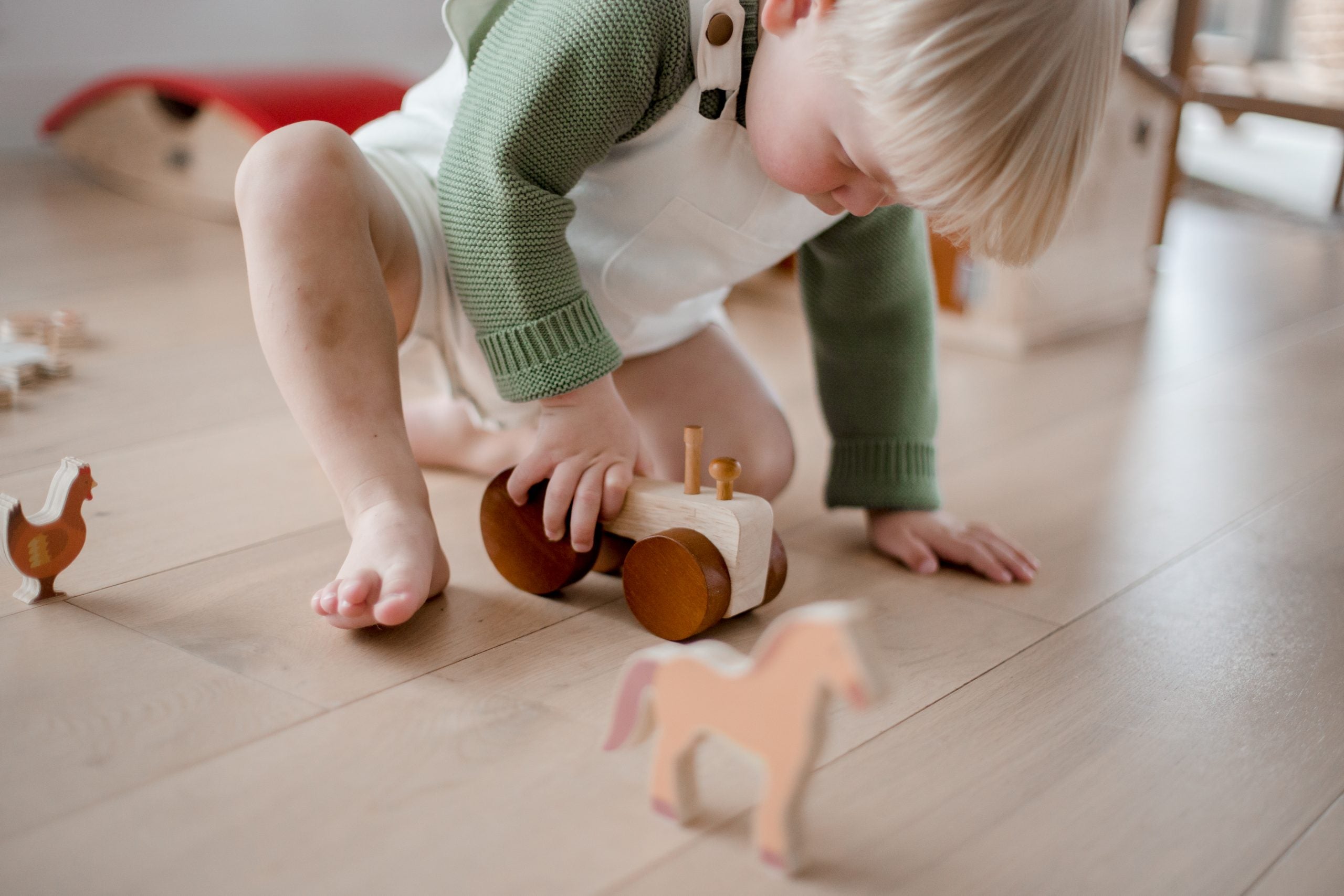 Farm Animals & Tractor Set