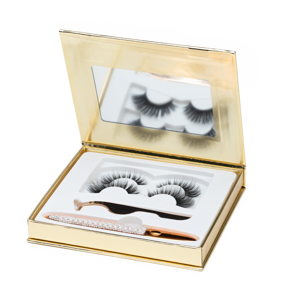 Glue-Free Vegan Natural False Eyelashes Kit