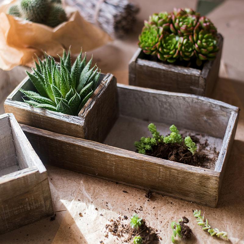 Four Piece Solid Wood Table Box Set