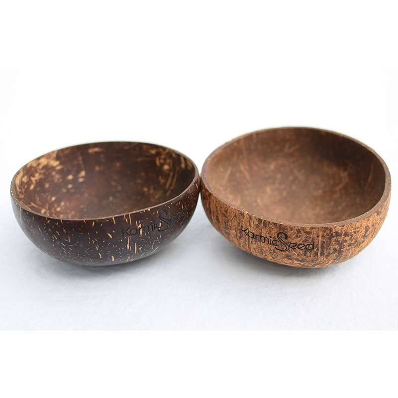 Handmade Coconut Bowls (Set of 4) - Vegan Indulgence