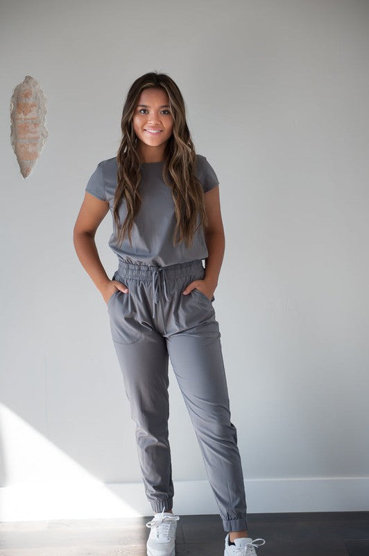 UNITY Jumpsuit in Cement - Vegan Indulgence