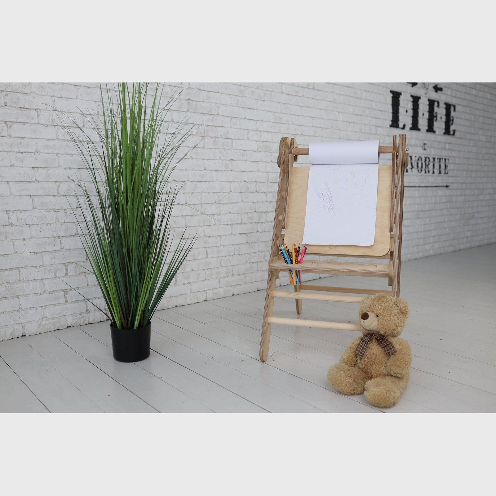 Triangle Ladder with Art Addition – for Toddlers - Vegan Indulgence