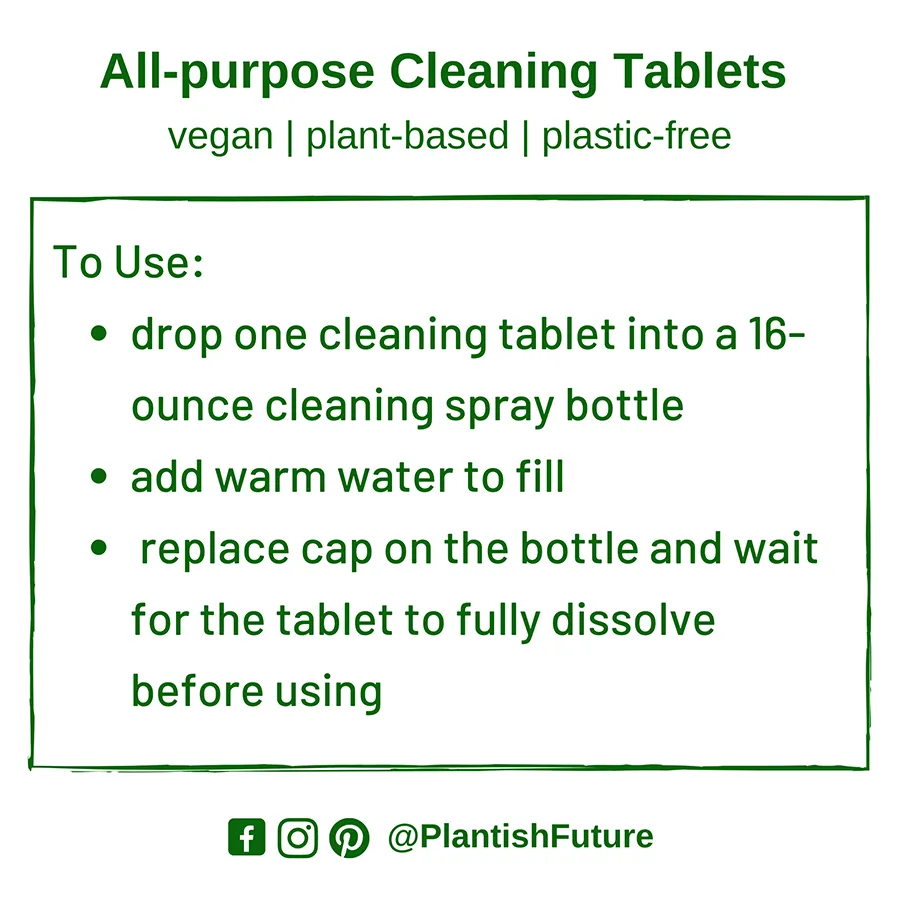 All Purpose Cleaning Tablets - Vegan Indulgence