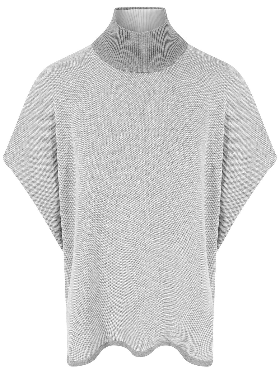 Recycled Knit Poncho - Vegan Indulgence